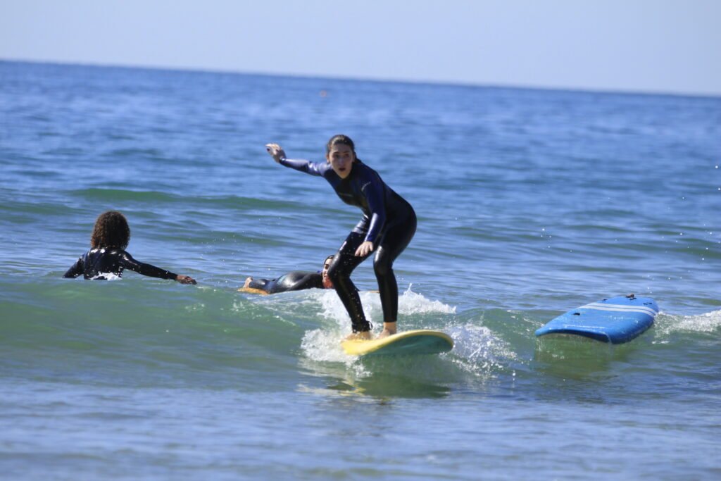 surf lessons taghazout beach morocco atlantic ocean